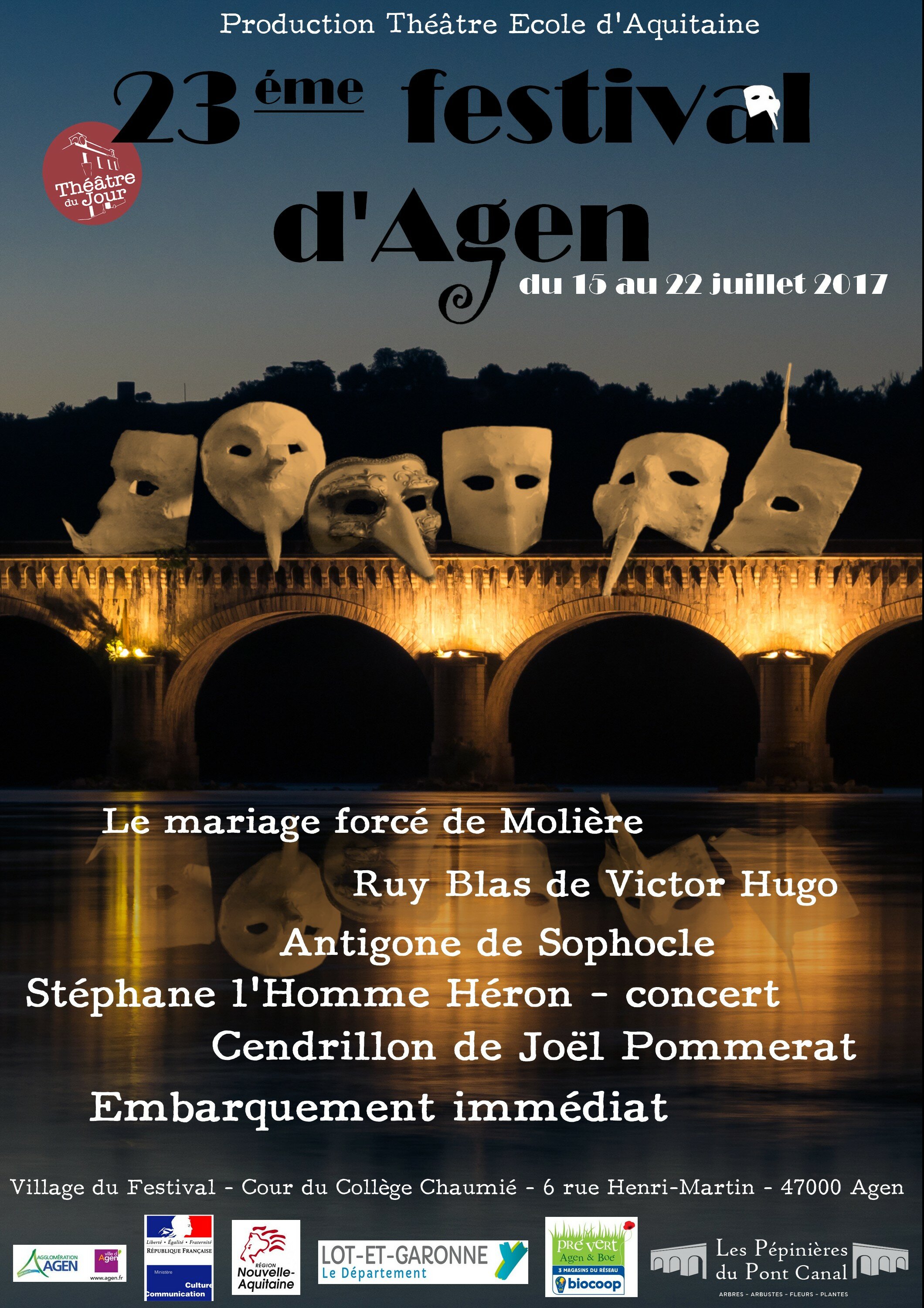Festival d'Agen : Juillet 2017
